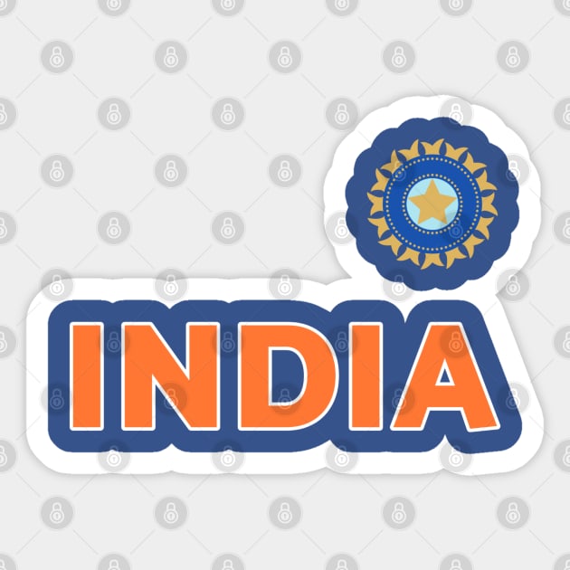 Team India Cricket Jersey For Cricket Fans Sticker by BrightShadow